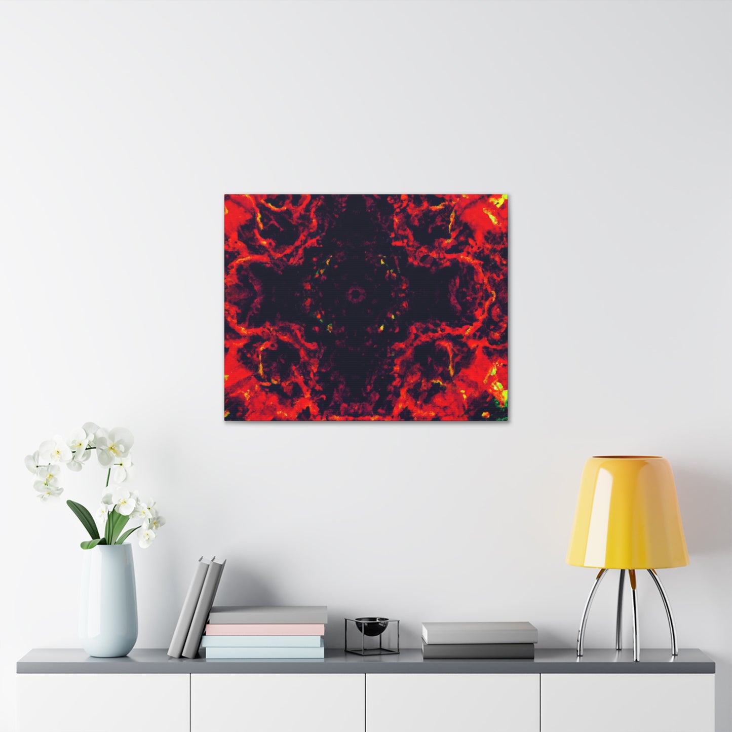 Phantasmal Neon Infinity Groove. Trippy Infinity Patterns Art Canvas