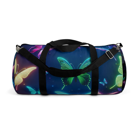 Butterfly Fusions - Neon Butterflies Duffle Bag