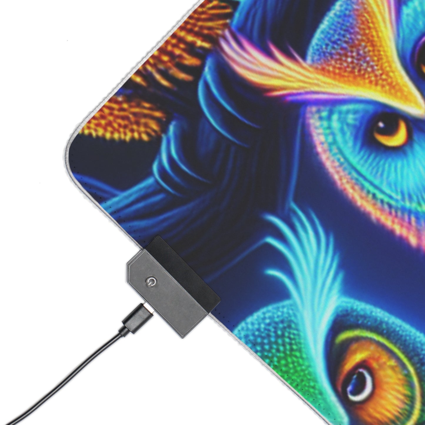 Neon Nightwatch NEON Owls Art LED Mousepad