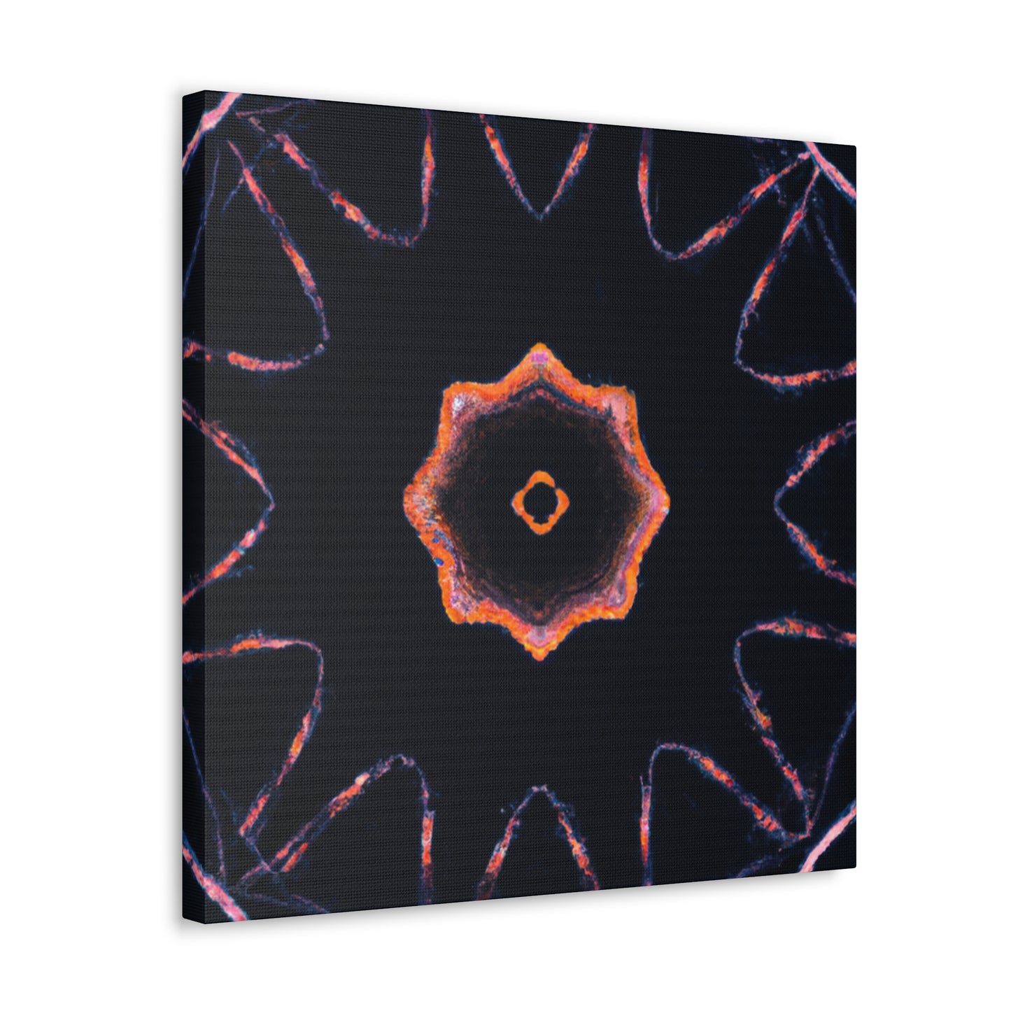 Neon Phantasmagoria Infinity. Trippy Infinity Patterns Art Canvas