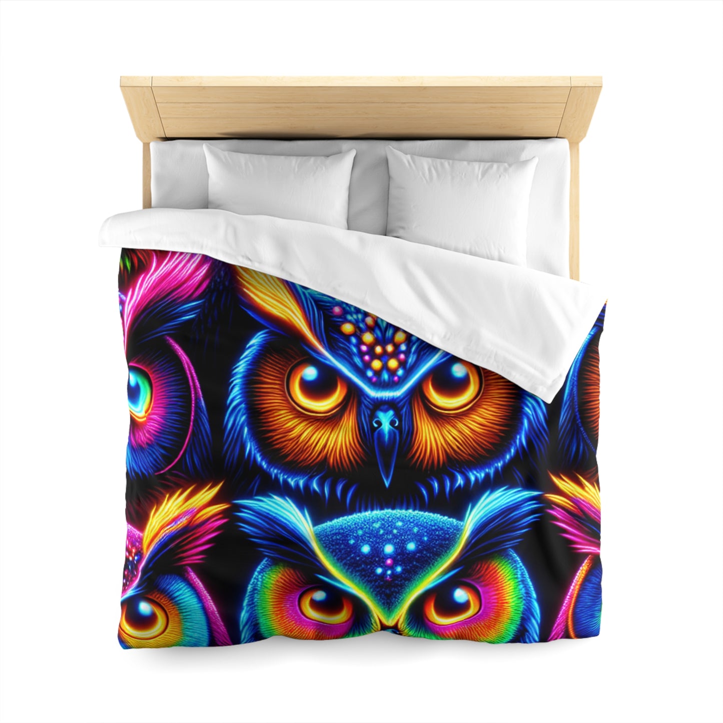 Giovanni da Cresta - NEON Owls Microfiber Duvet Cover