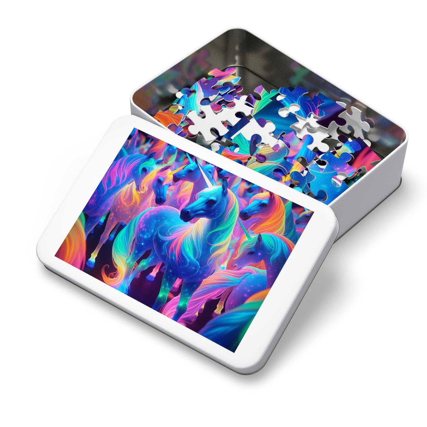 Neon UniClanz - Neon Unicorns Puzzle 30, 110, 252, and 1000 Pieces