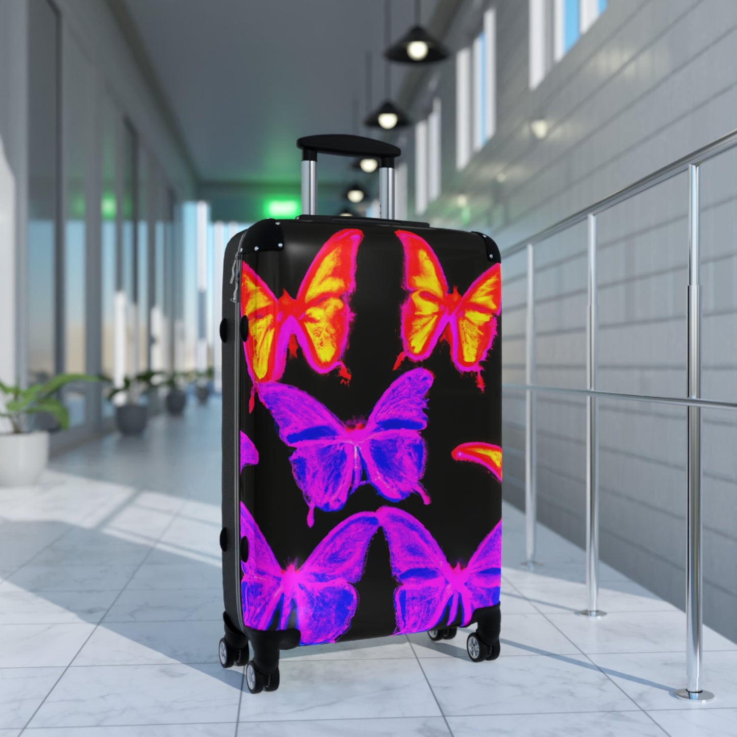 Neon Flutterby Session. - Neon Butterflies Suitcase