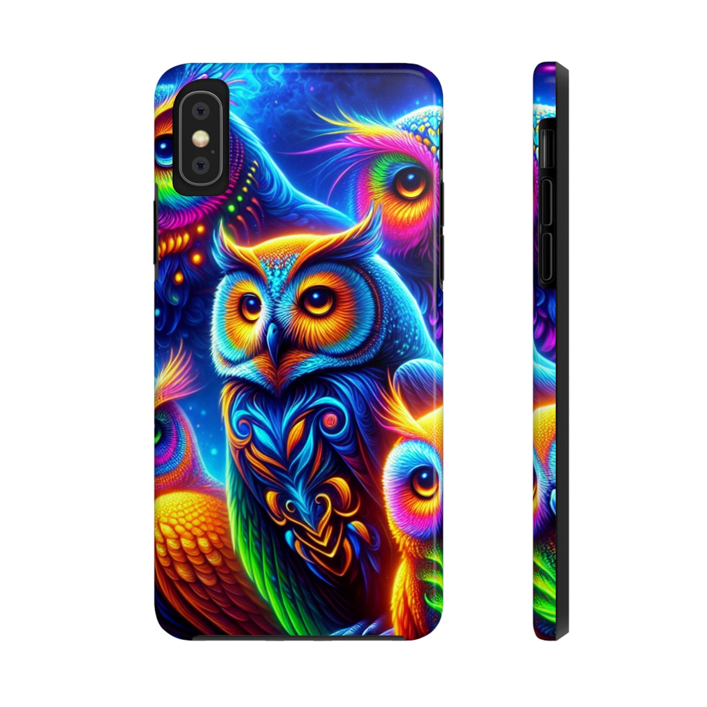 Neon Night Owls. NEON Owls Tough Phone Case
