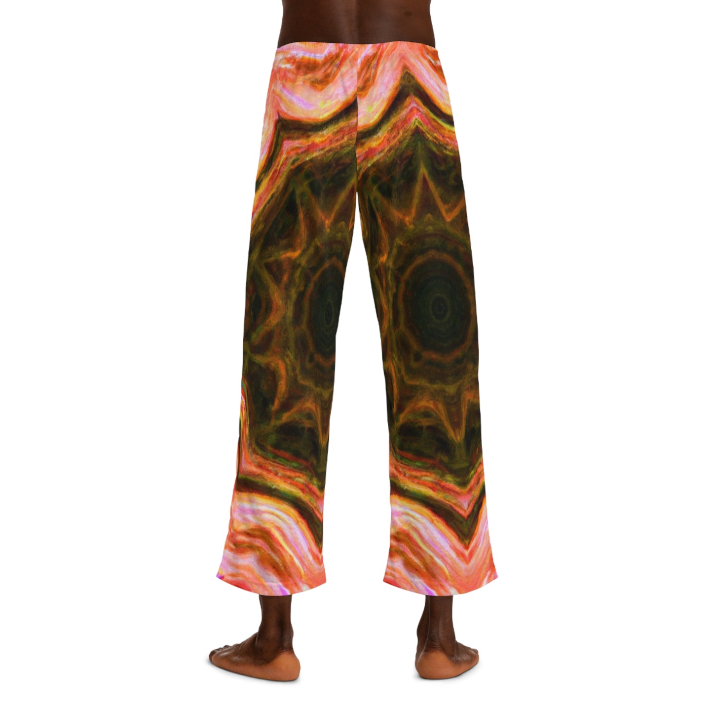 TDB Psychedelic Neon Vortex. Trippy Infinity Patterns Mens Pajama Pants