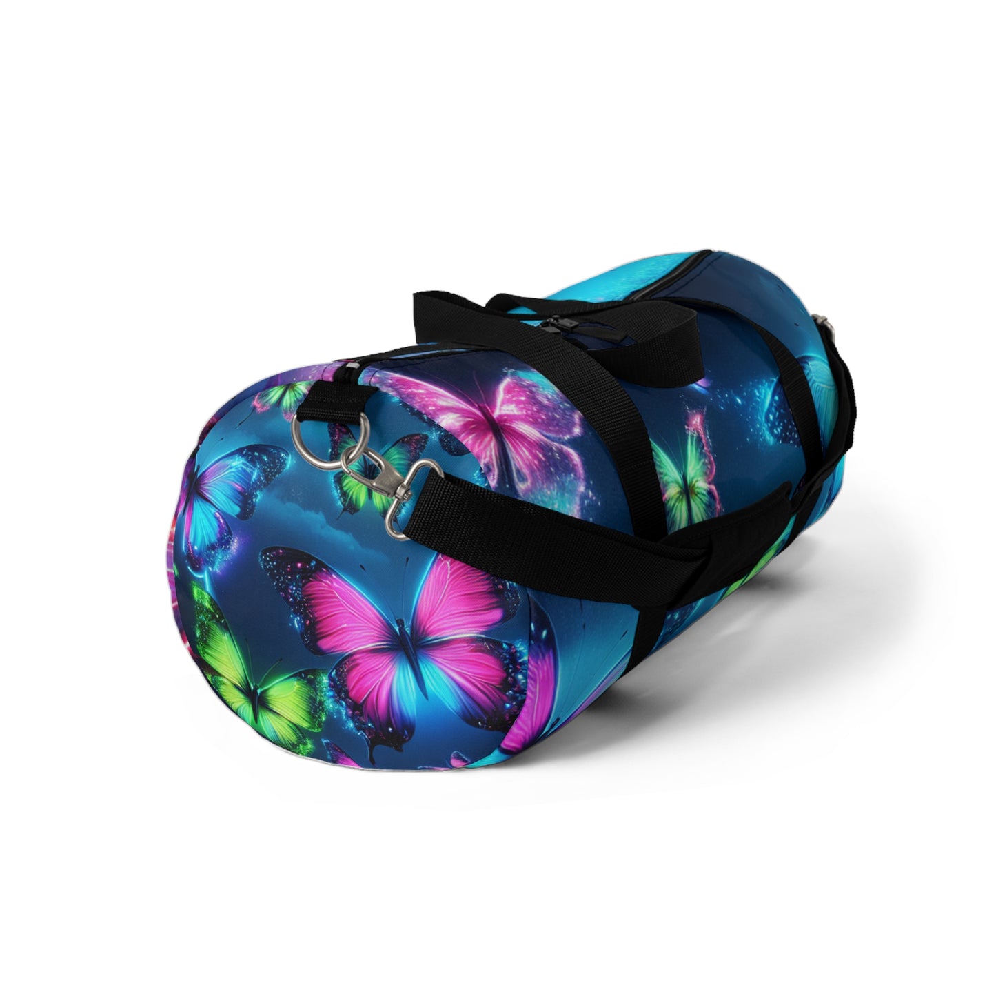 "Butterfly Nebula" - Neon Butterflies Duffle Bag