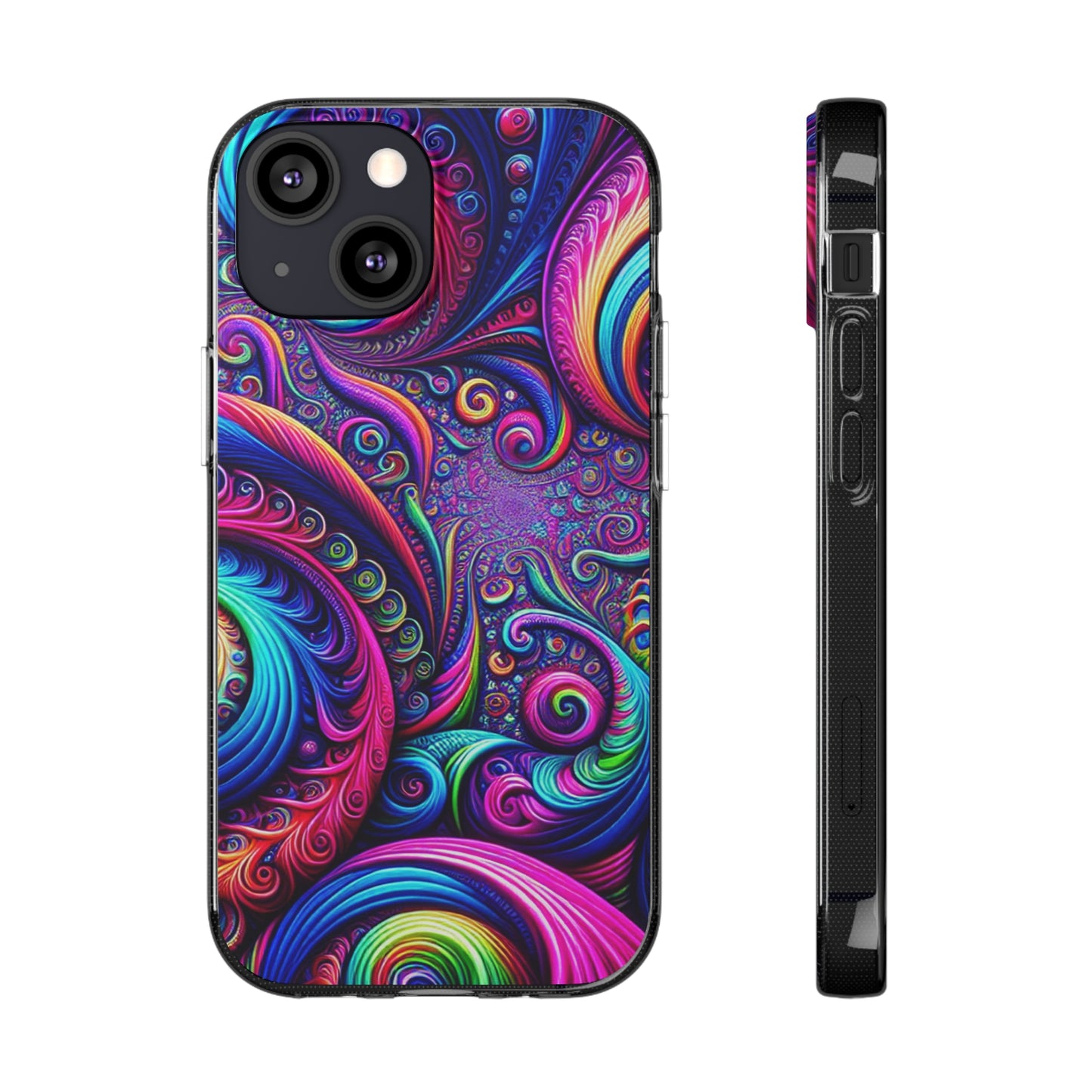 "VibranTrip Neonfinity" Infinity Patterns Art Polycarbonate Phone Case