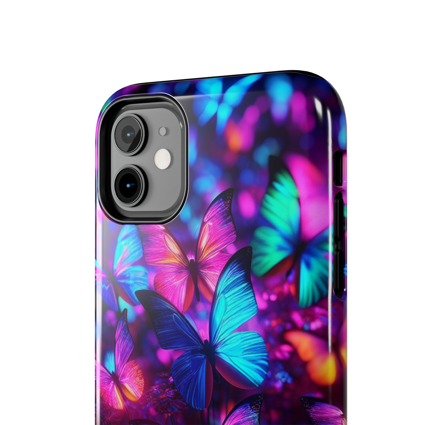 Neon Moth Flutter. NEON Butterflies Tough Phone Case