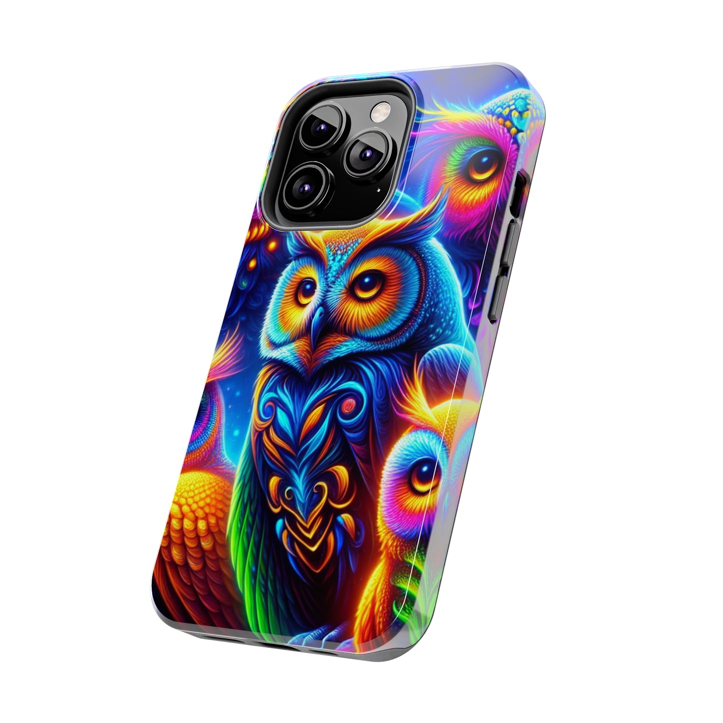 Neon Night Owls. NEON Owls Tough Phone Case