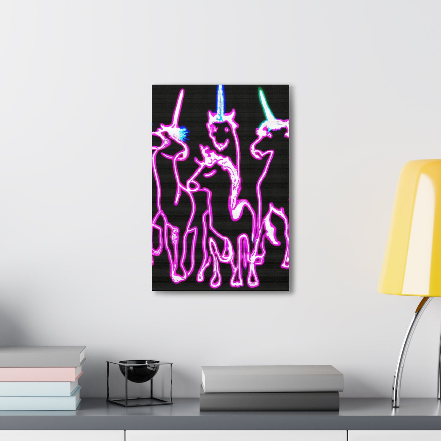 NeoNirvana. NEON Unicorns Art Canvas