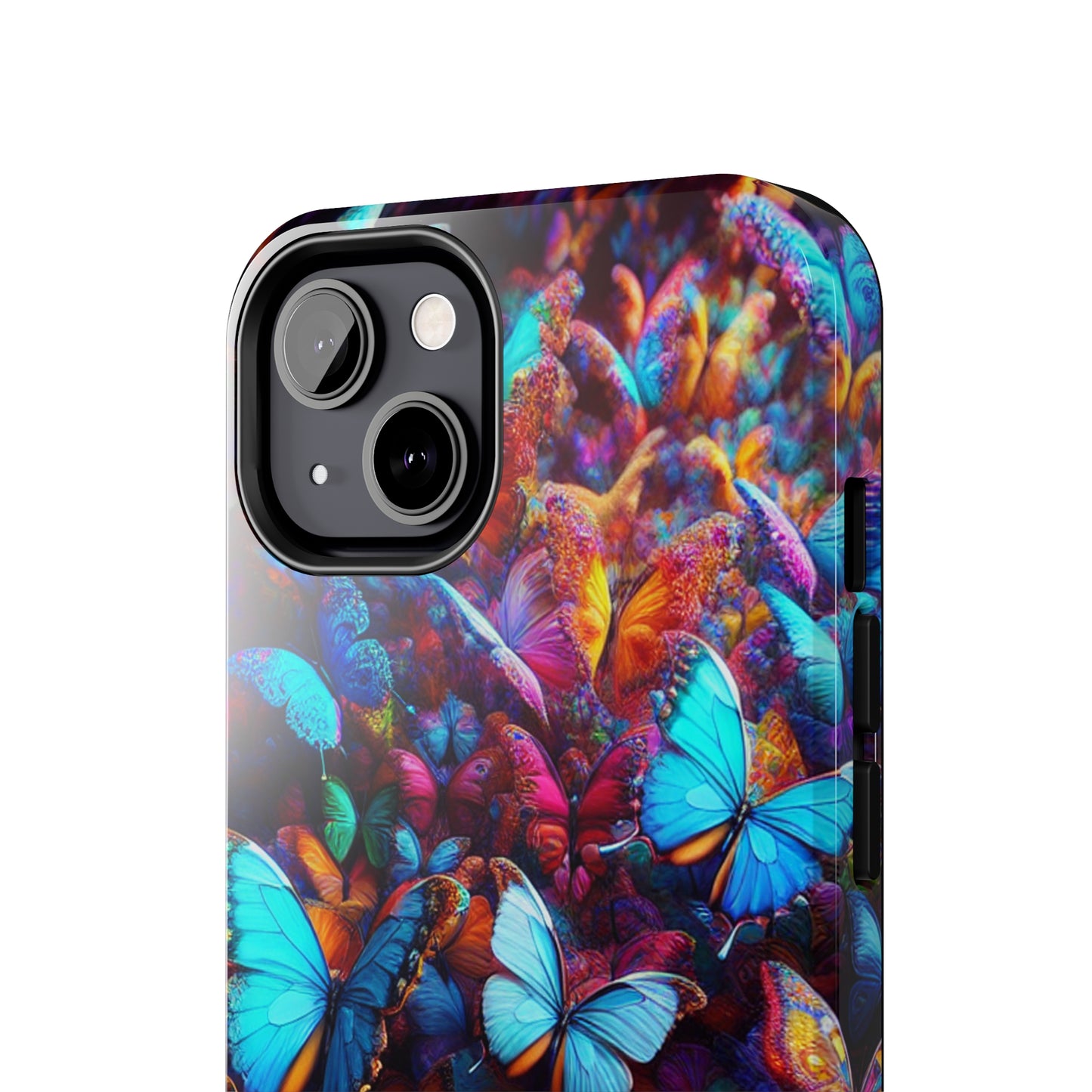 "Illuminated Flight" NEON Butterflies Tough Phone Case