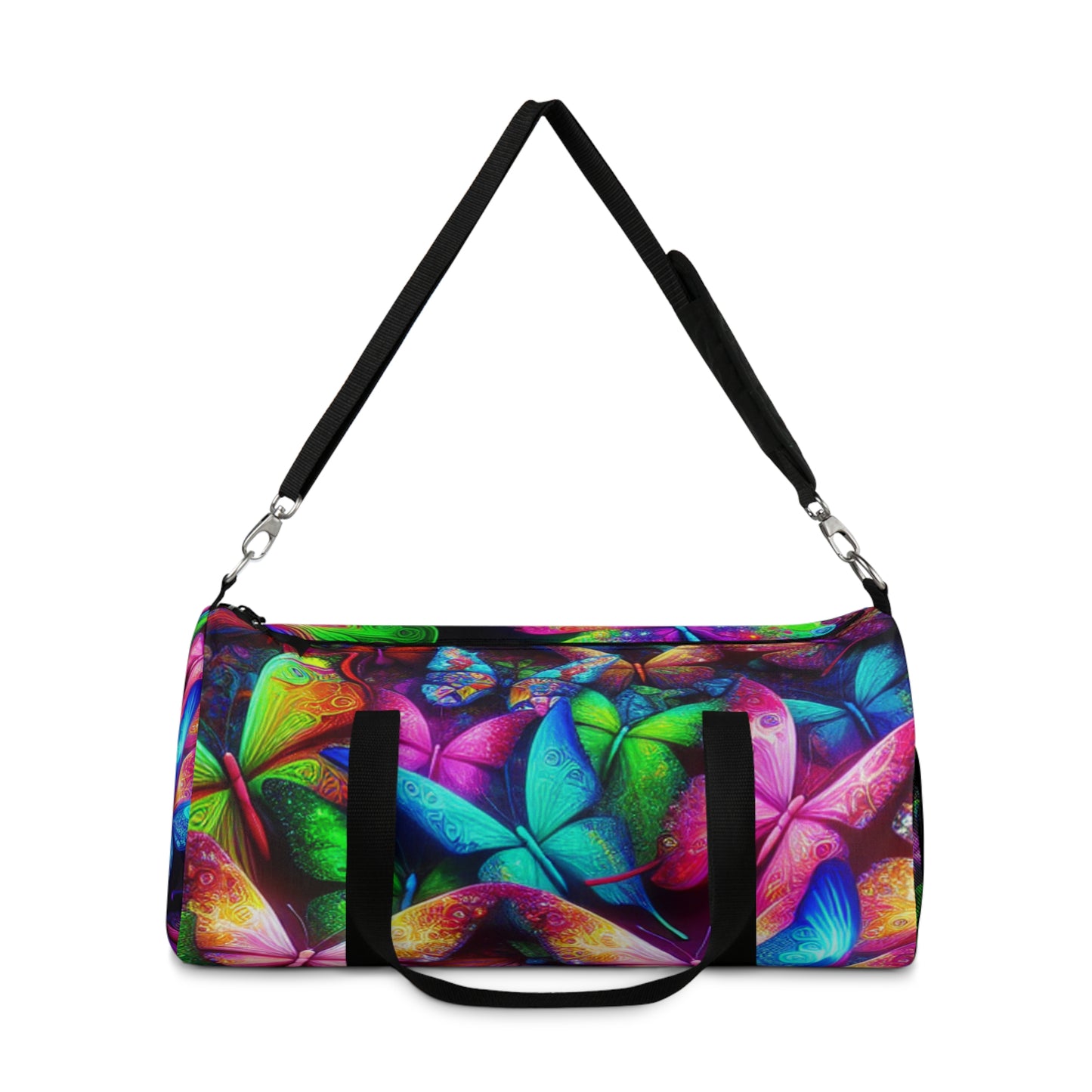 Butterfly Neon Glow - Neon Butterflies Duffle Bag