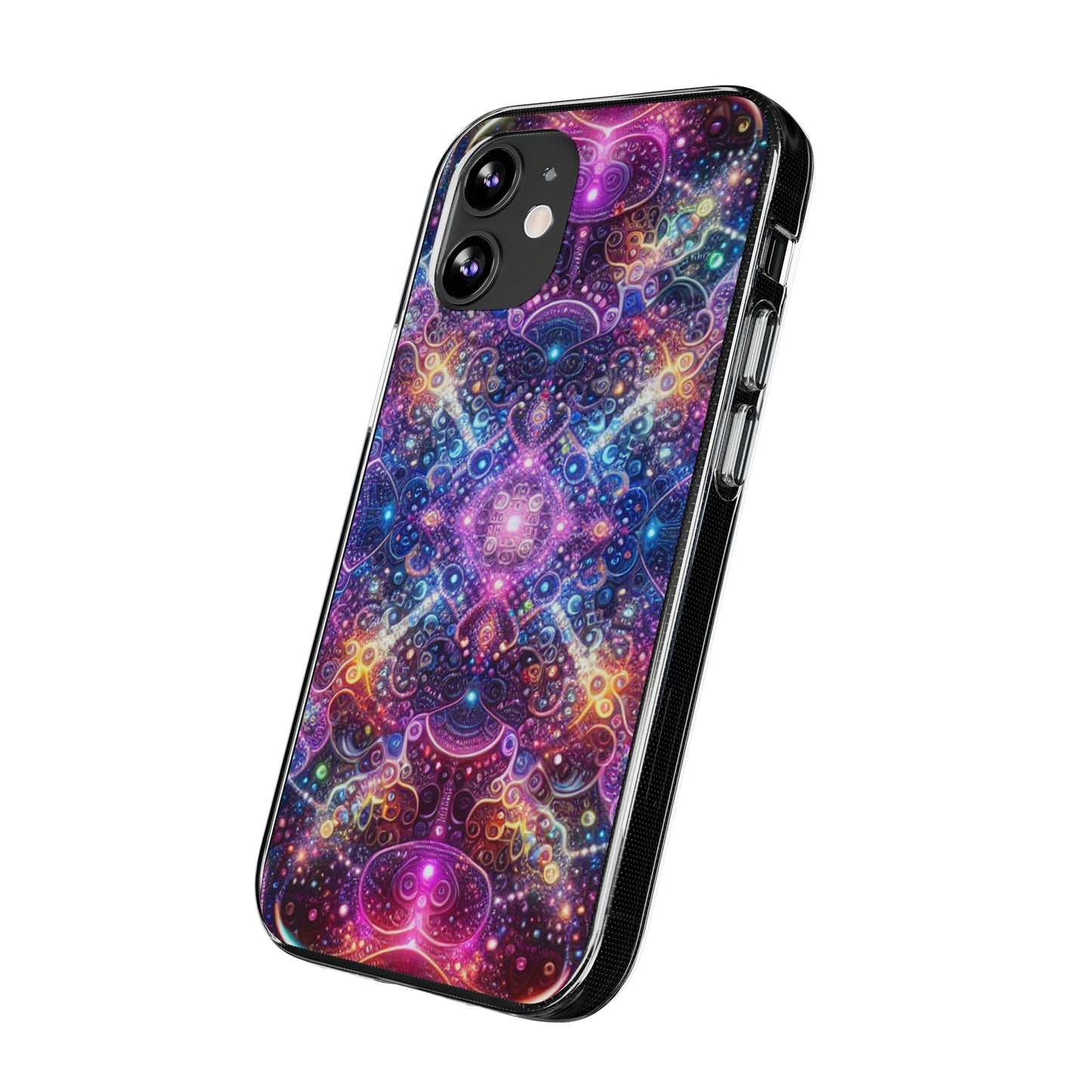 Neon Infinity Maze. Infinity Patterns Art Polycarbonate Phone Case