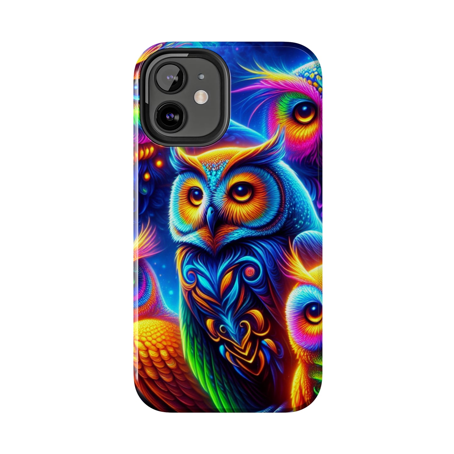 Neon Night Owls. NEON Owls Tough Phone Case