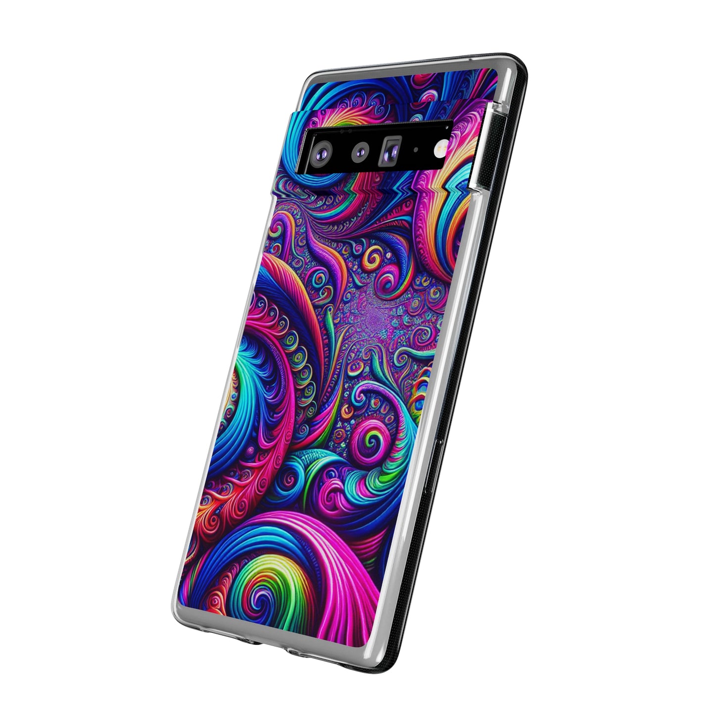"VibranTrip Neonfinity" Infinity Patterns Art Polycarbonate Phone Case