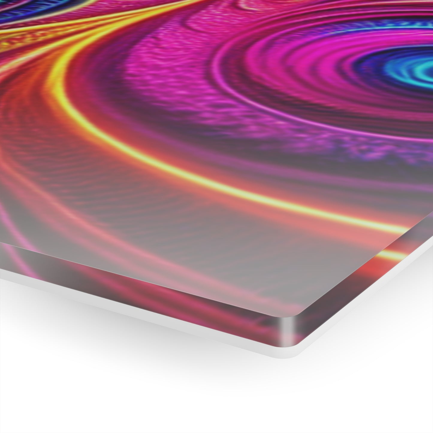 "Infinite Vibrance" Trippy infity Pattern 1/4" Glossy Acrylic Art