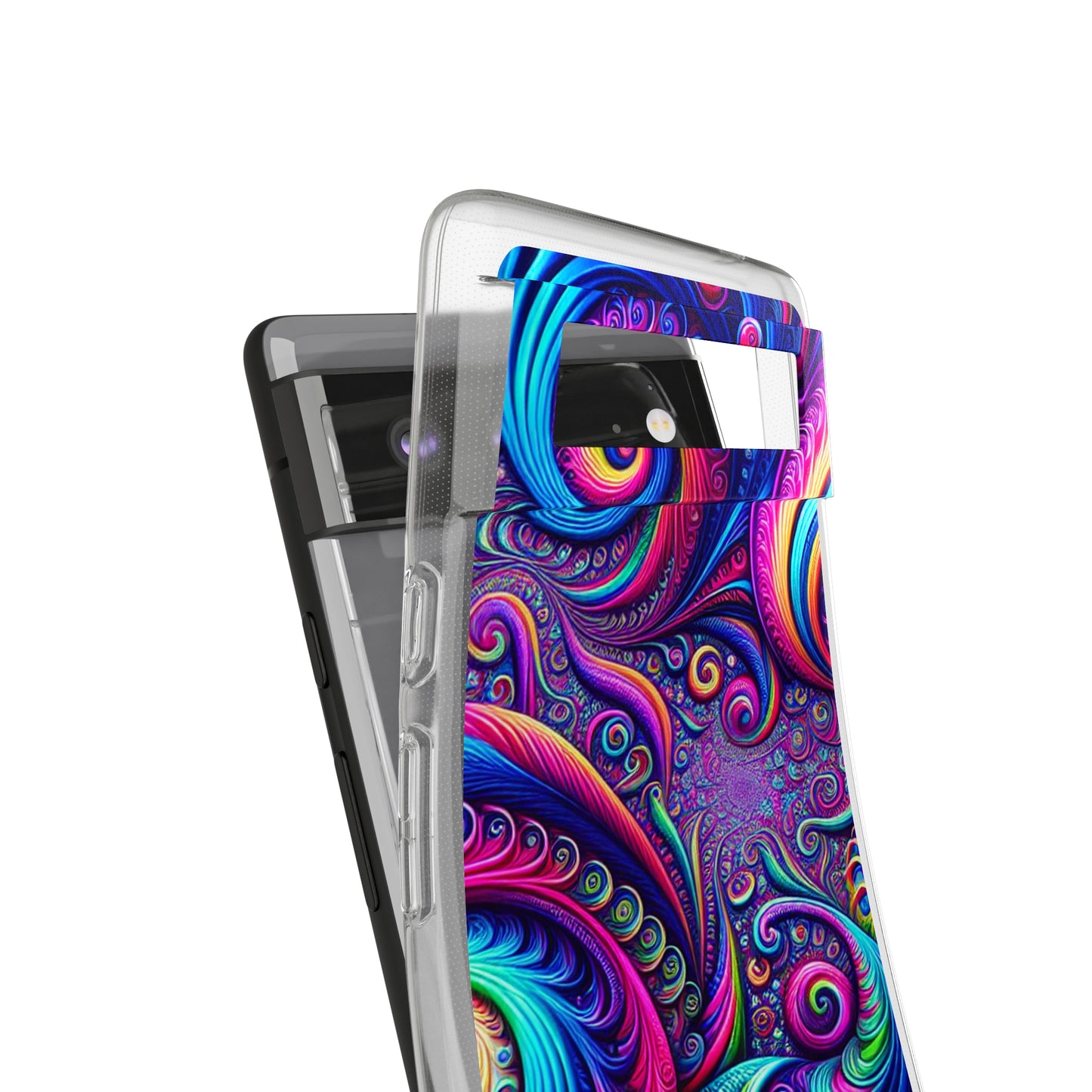"VibranTrip Neonfinity" Infinity Patterns Art Polycarbonate Phone Case
