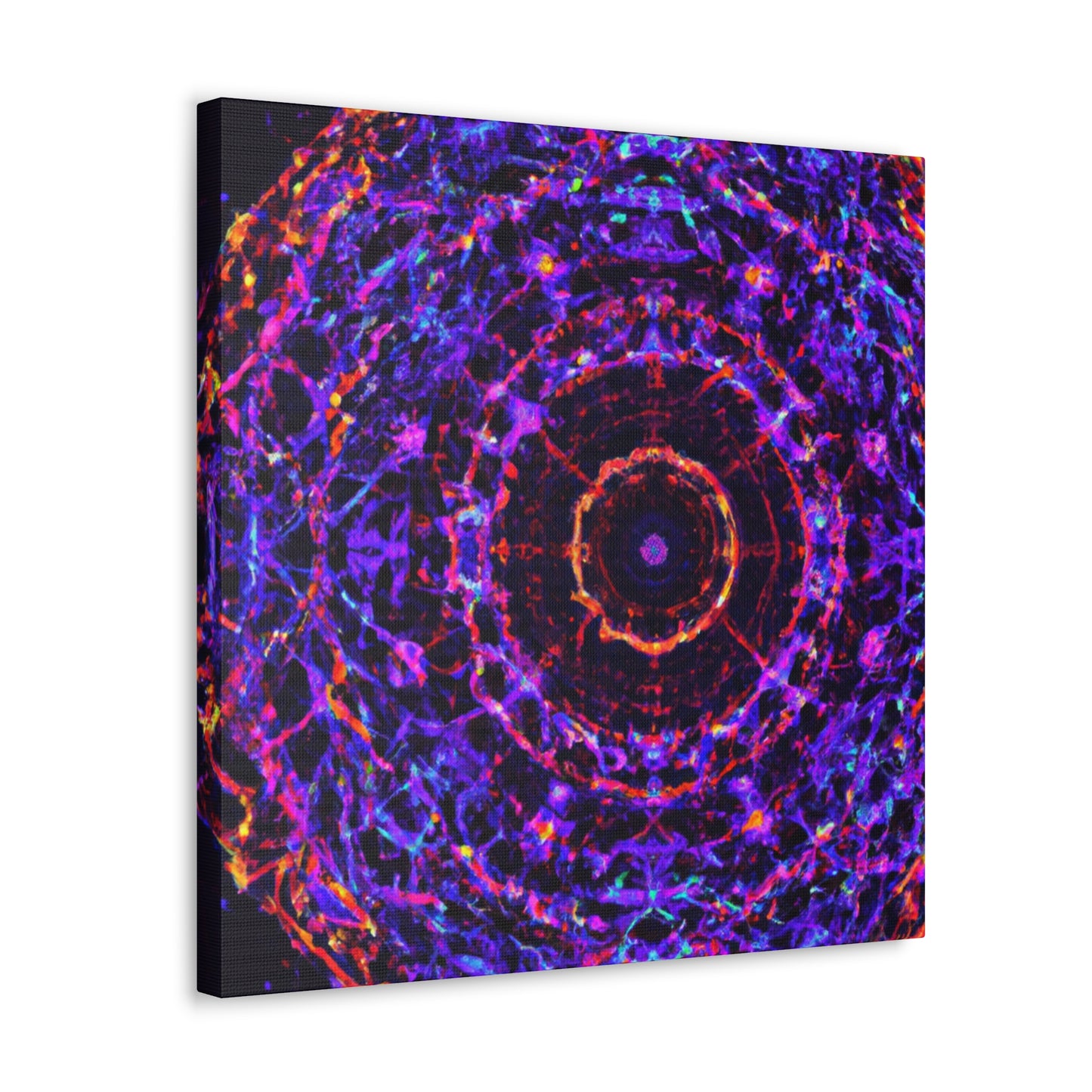 Cosmic Psychedelic Universe. Trippy Infinity Patterns Art Canvas