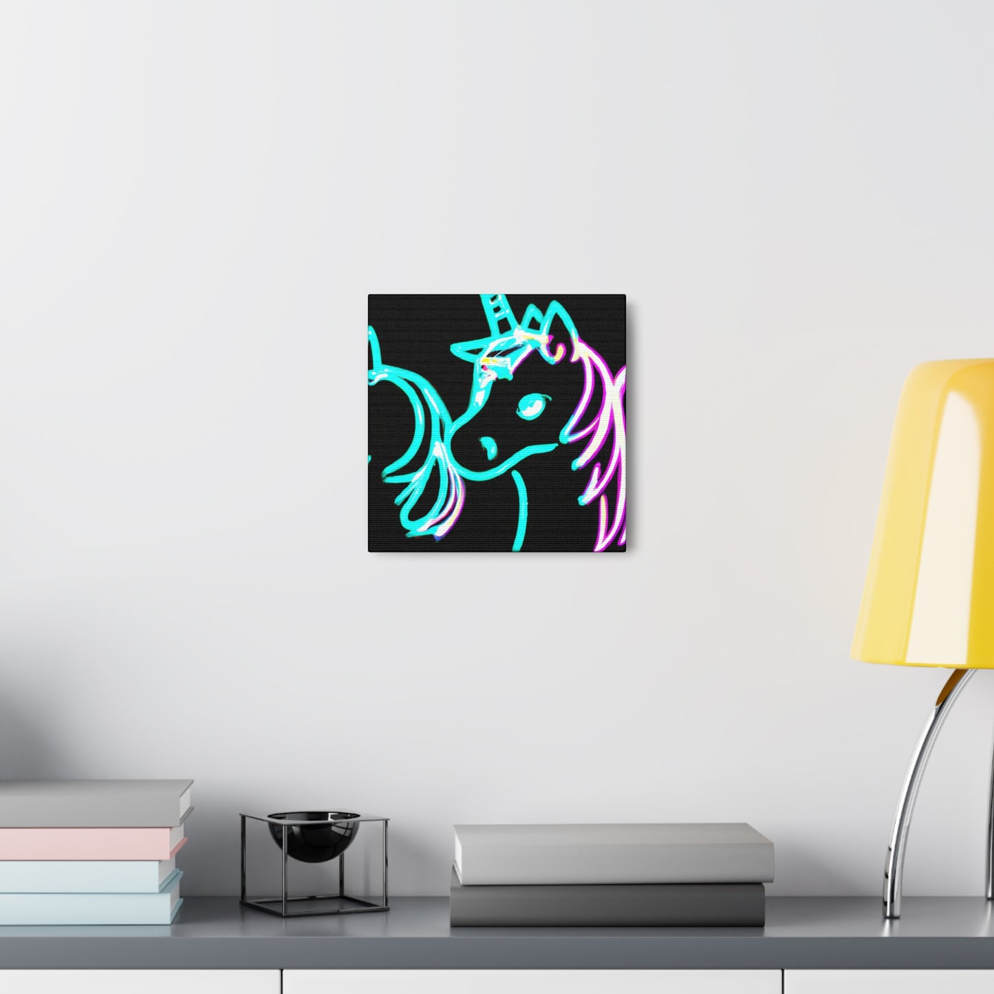 "Neon Unicorn Carnival" NEON Unicorns Art Canvas