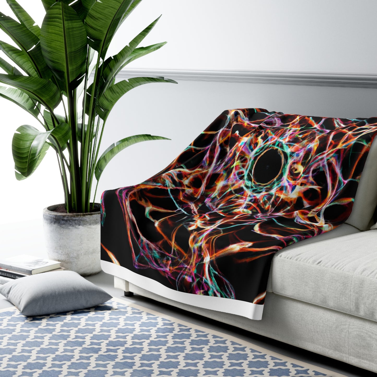Giovanni Carravaggio - Trippy Infinity Patterns Sherpa Blanket
