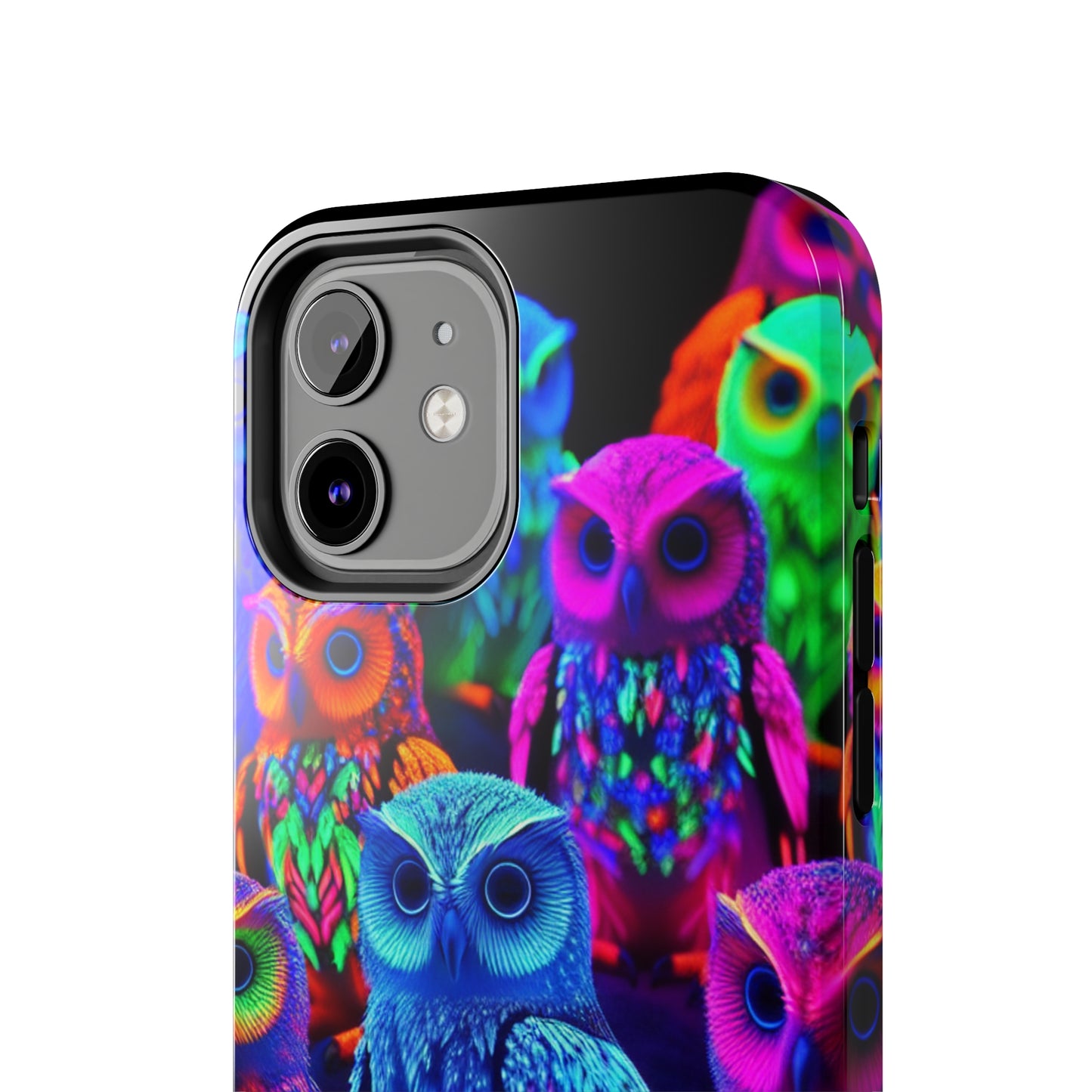 Neon Nocturne. NEON Owls Tough Phone Case