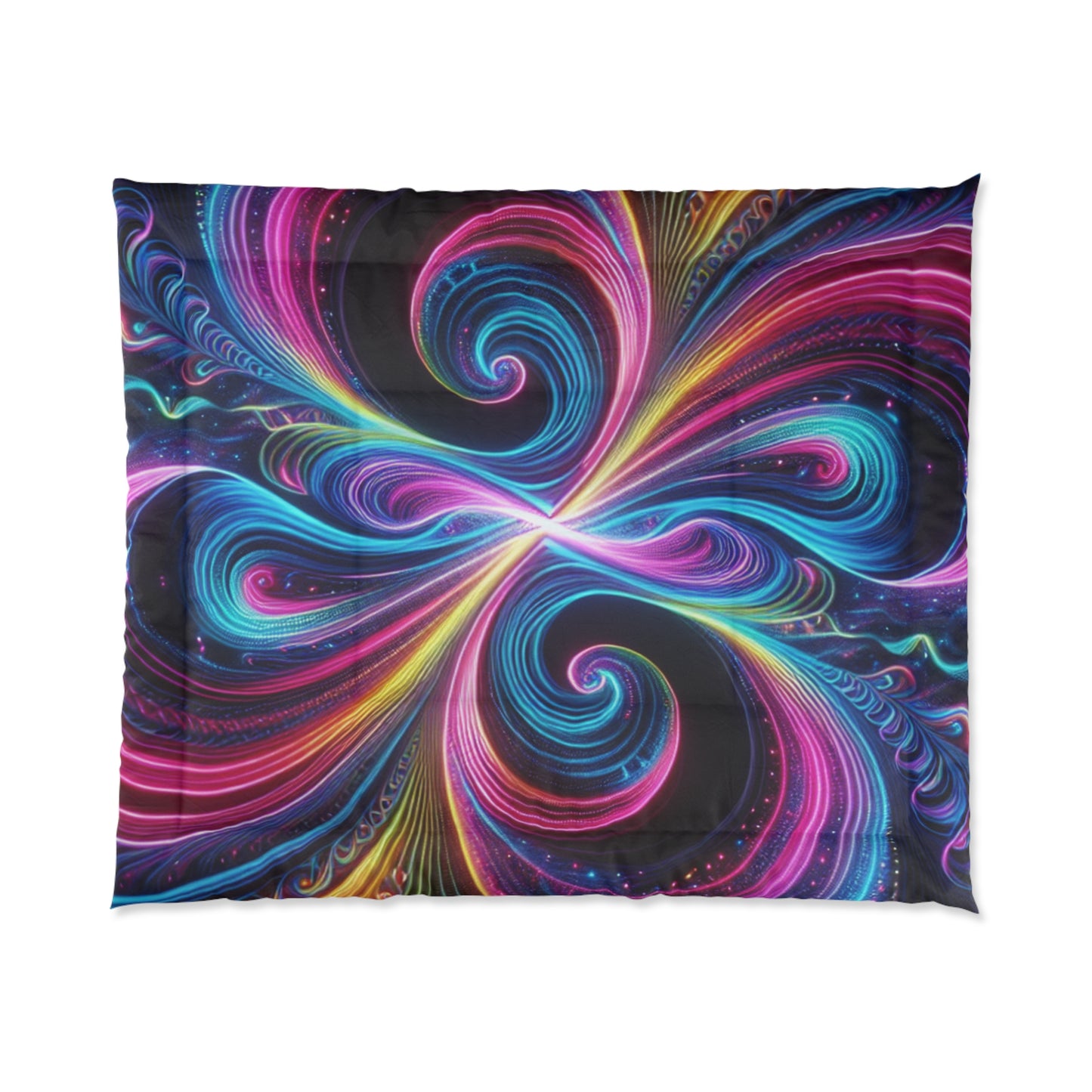 Vivid Psychedelic Never-Ending Dreams Trippy Infinity Patterns Comforter Blanket