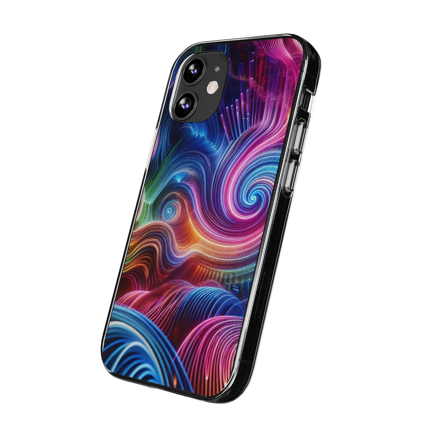 Neon Dreamscapes Infinity Patterns Art Polycarbonate Phone Case