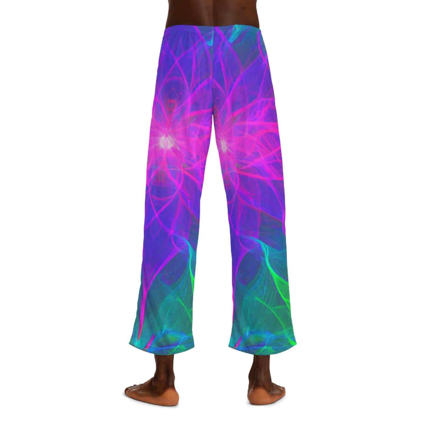TDB Infinite Neon Splattertopia Trippy Infinity Patterns Mens Pajama Pants