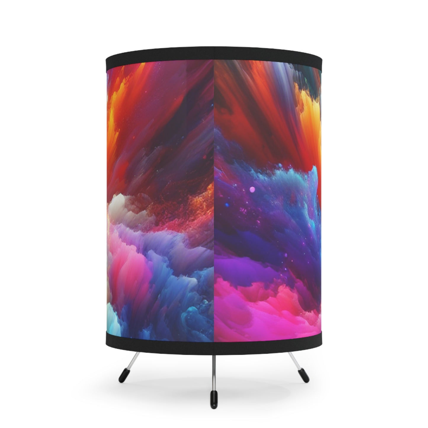 Pietro di Braccio - Trippy Infity Patterns Art Tripod Lamp