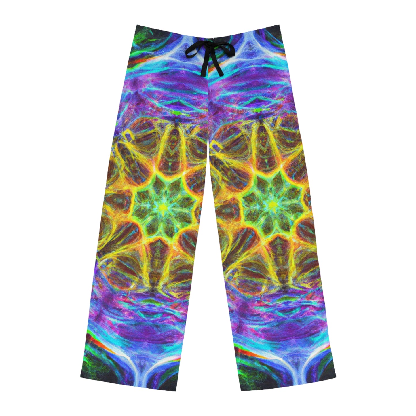 TDB Cosmic Neon Dreamscape. Trippy Infinity Patterns Mens Pajama Pants