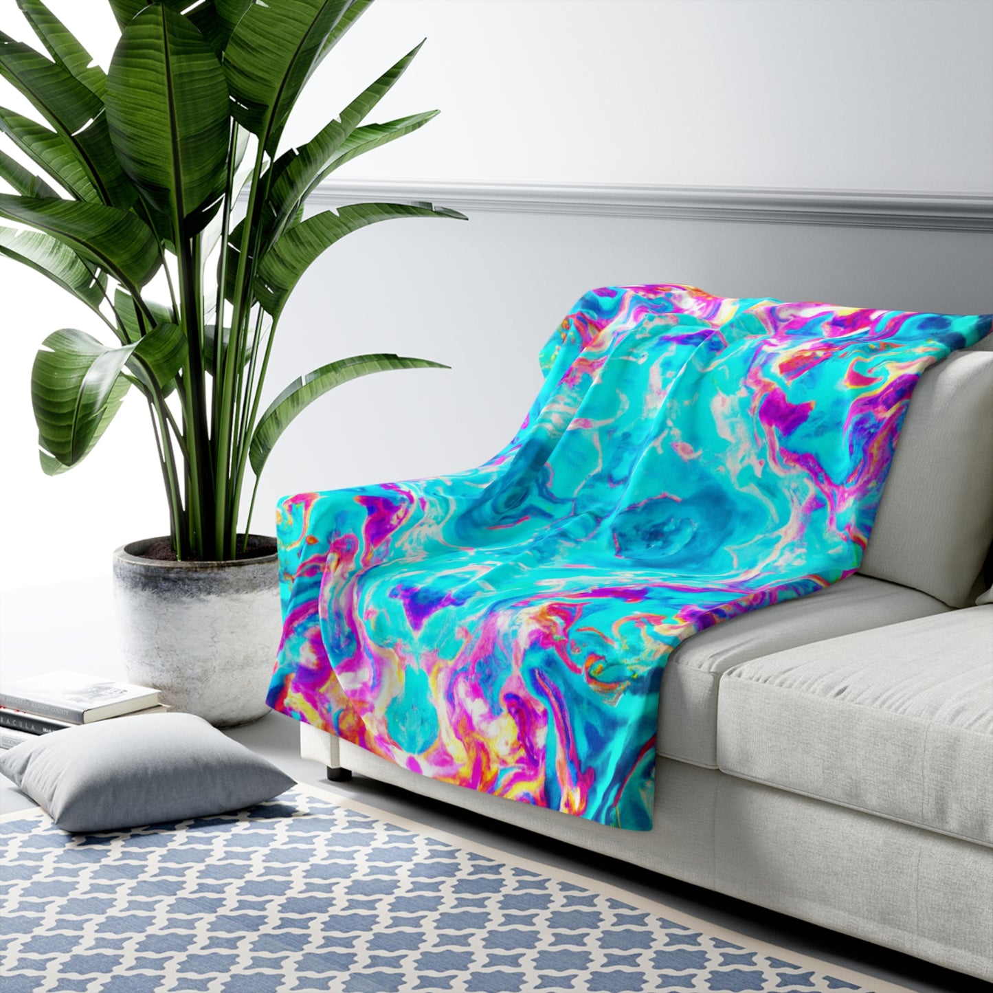 Vincento Florentini - Trippy Infinity Patterns Sherpa Blanket