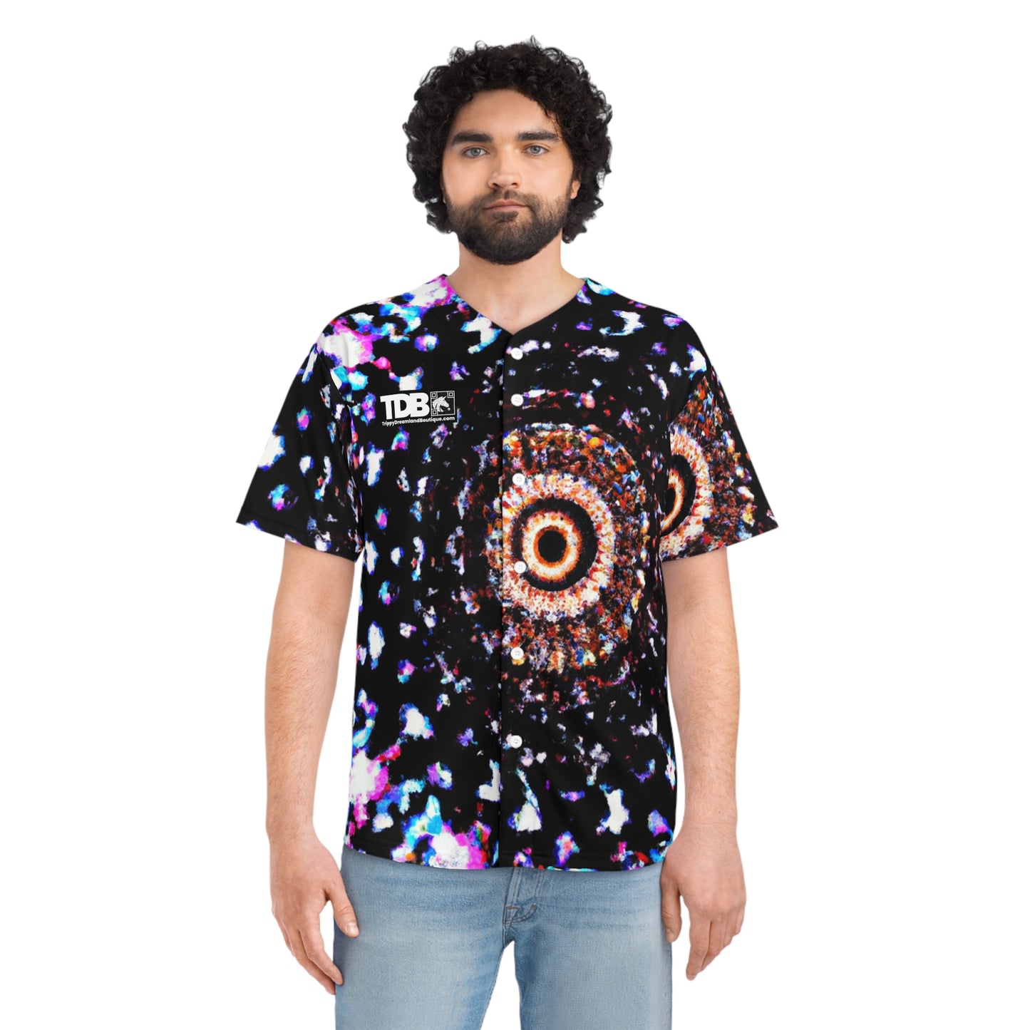 TDB Cosmic Chroma Chaos. Trippy Infinity Patterns Mens Jersey