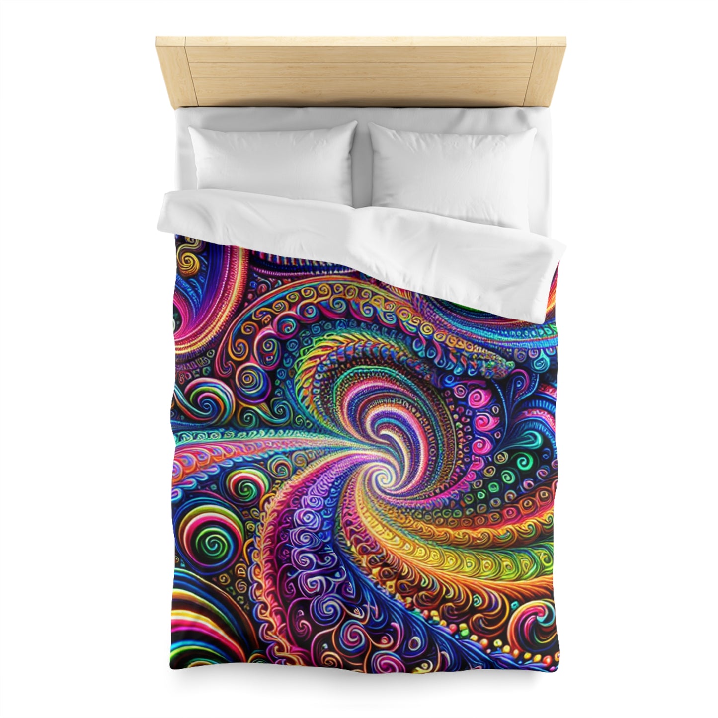 Claude Vermeer - Trippy Infinty Patterns Microfiber Duvet Cover