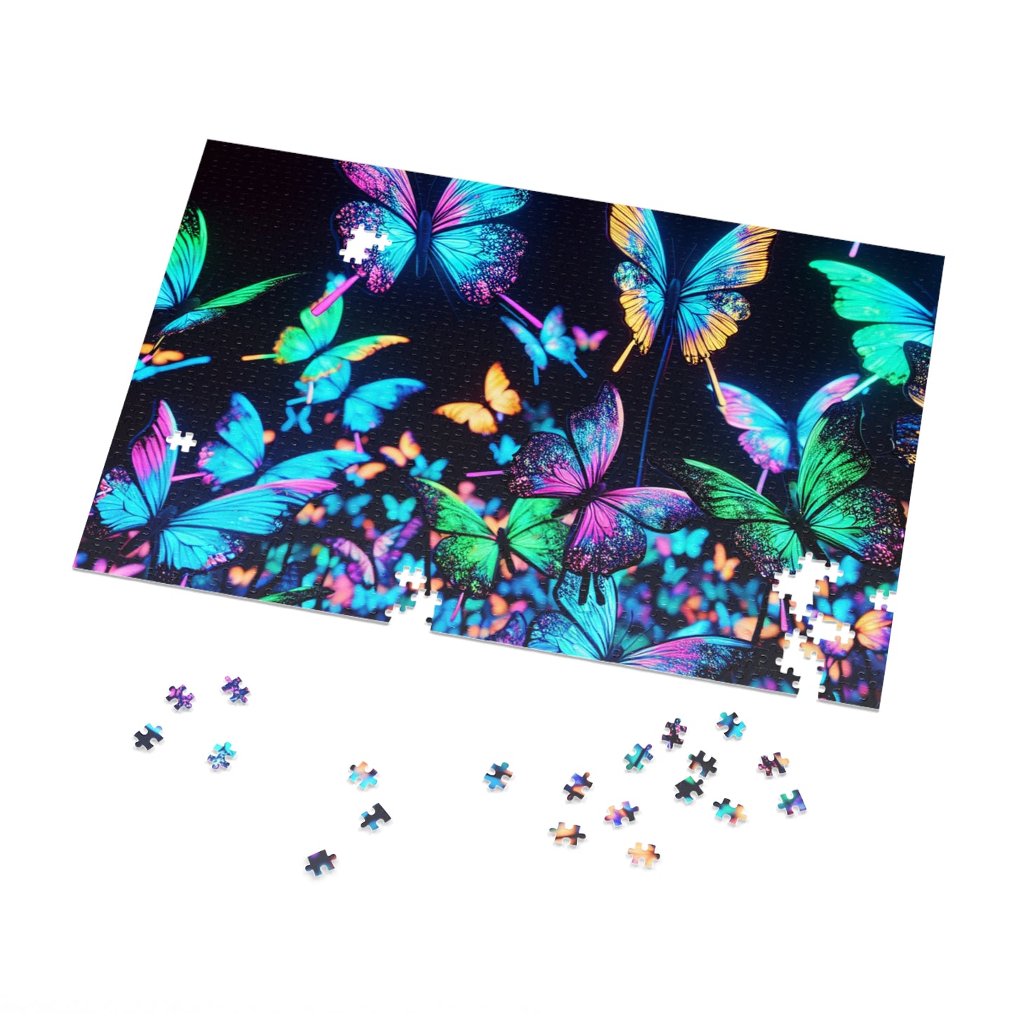 Neon Flutter - Neon Butterflies Puzzle