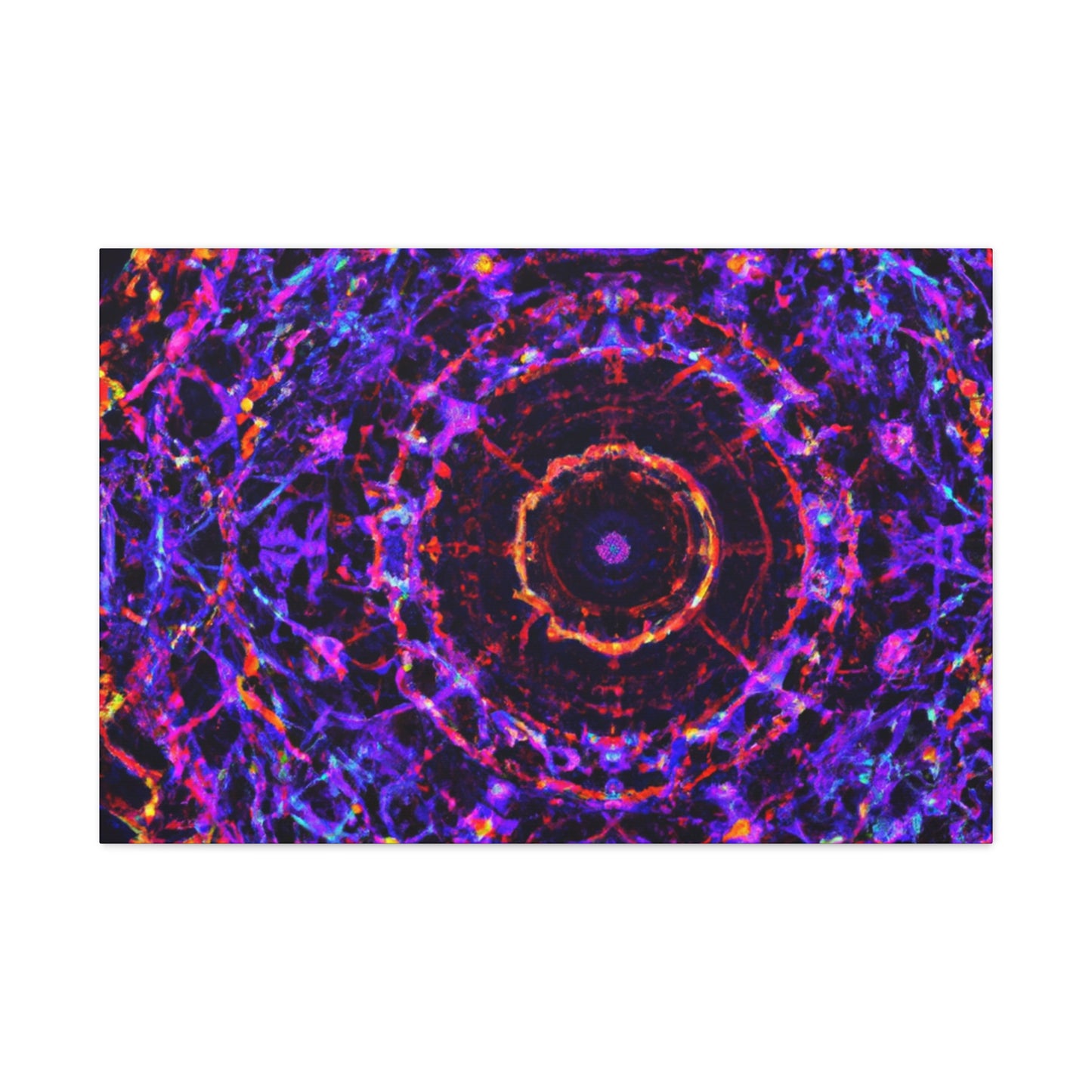 Cosmic Psychedelic Universe. Trippy Infinity Patterns Art Canvas