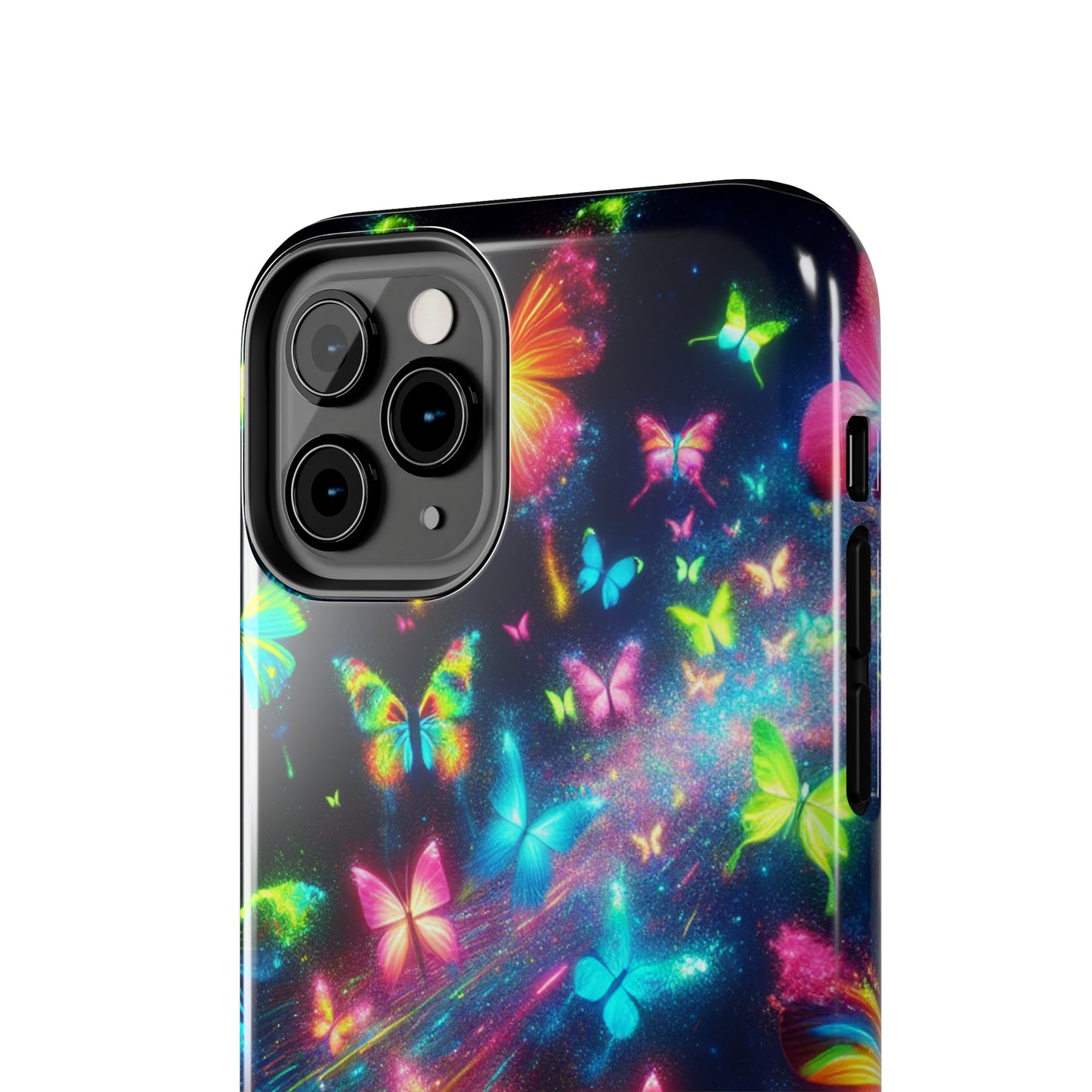 "Neon Swarm Splendour" NEON Butterflies Tough Phone Case