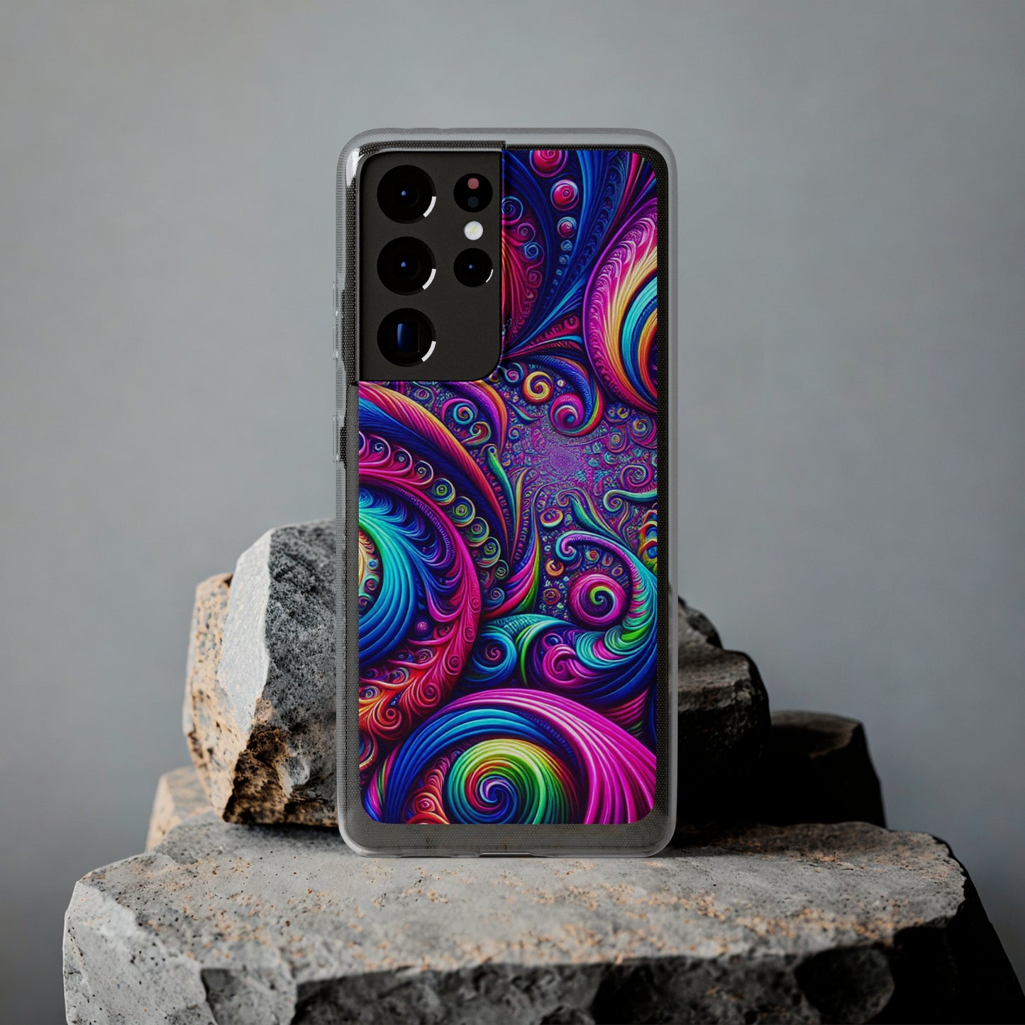 "VibranTrip Neonfinity" Infinity Patterns Art Polycarbonate Phone Case