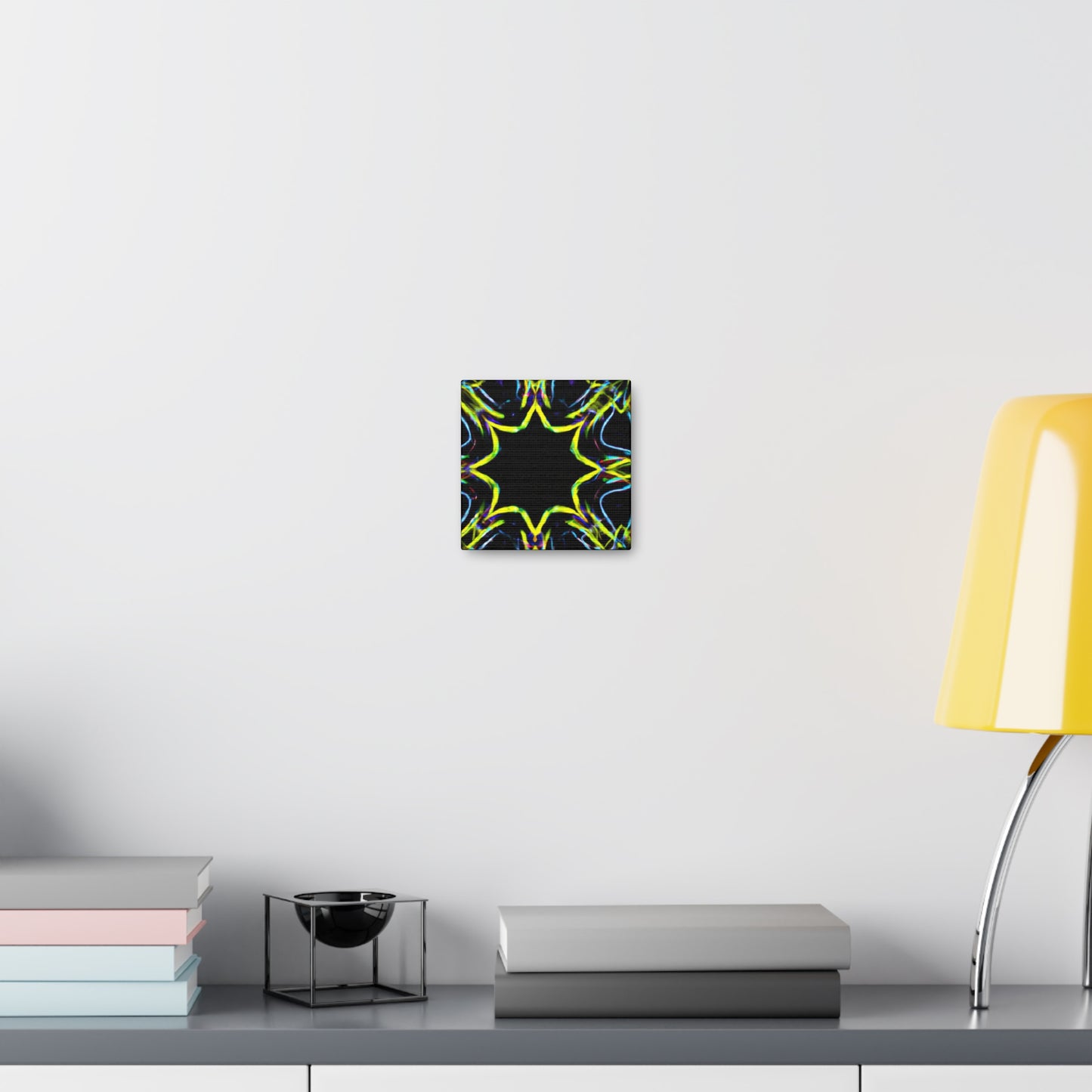 Vivid Neon Dreams of Infinity. Trippy Infinity Patterns Art Canvas
