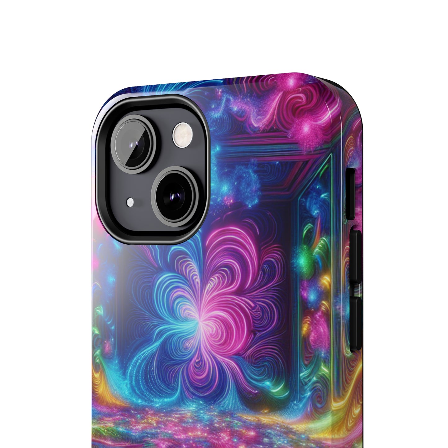 Vortex of Chromatic Wonder Trippy Infinity Patterns Tough Phone Case