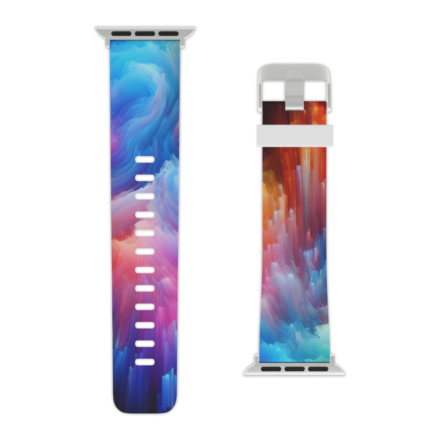 Neon Visionscapes - Trippy Infinity Patterns Iwatch Band