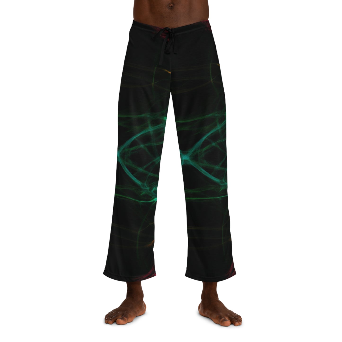 TDB Cosmic Chromatic Delight. Trippy Infinity Patterns Mens Pajama Pants