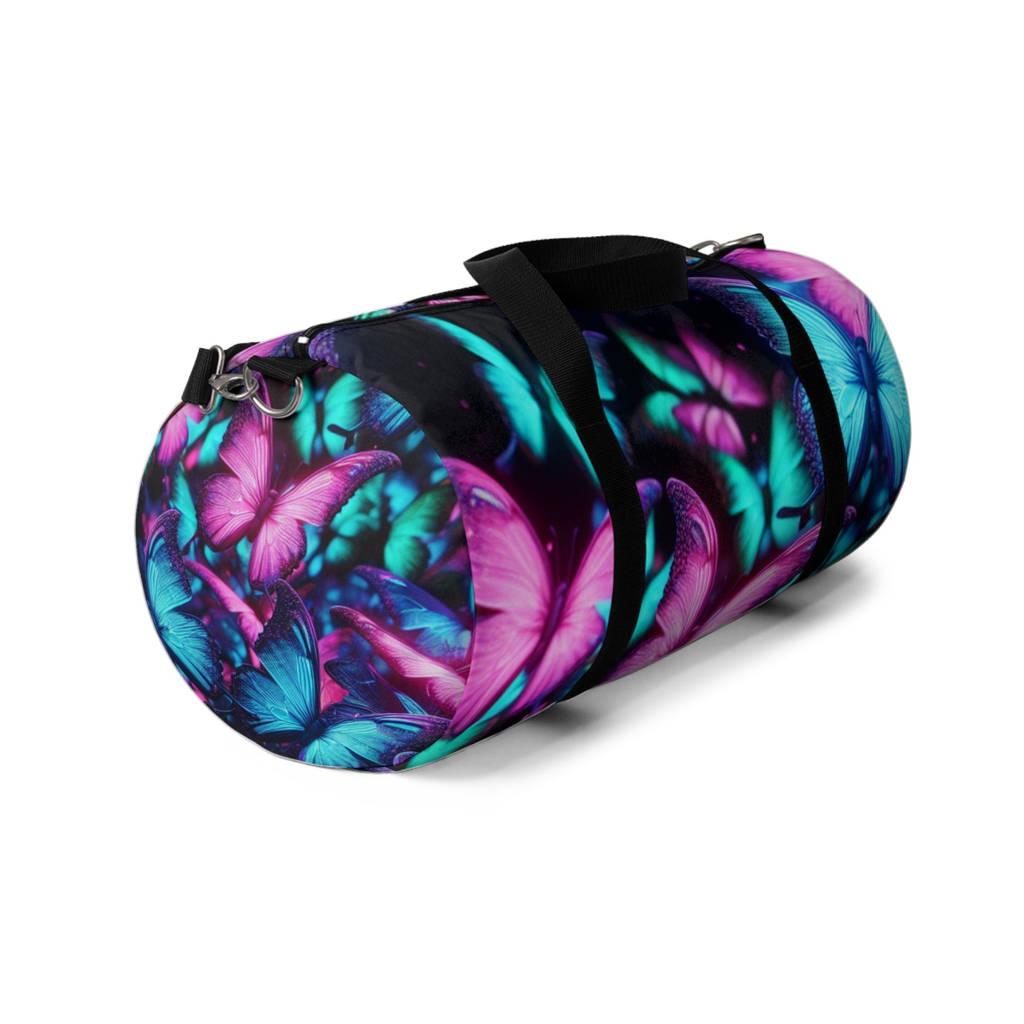 "Butterfly Bouquet" - Neon Butterflies Duffle Bag