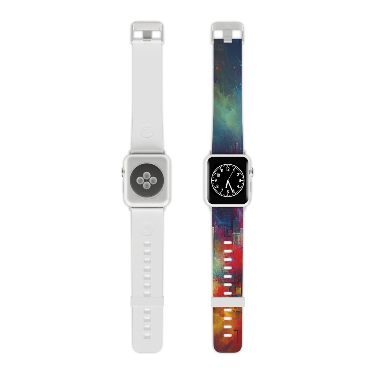 "Neon Transcendence" - Trippy Infinity Patterns Iwatch Band