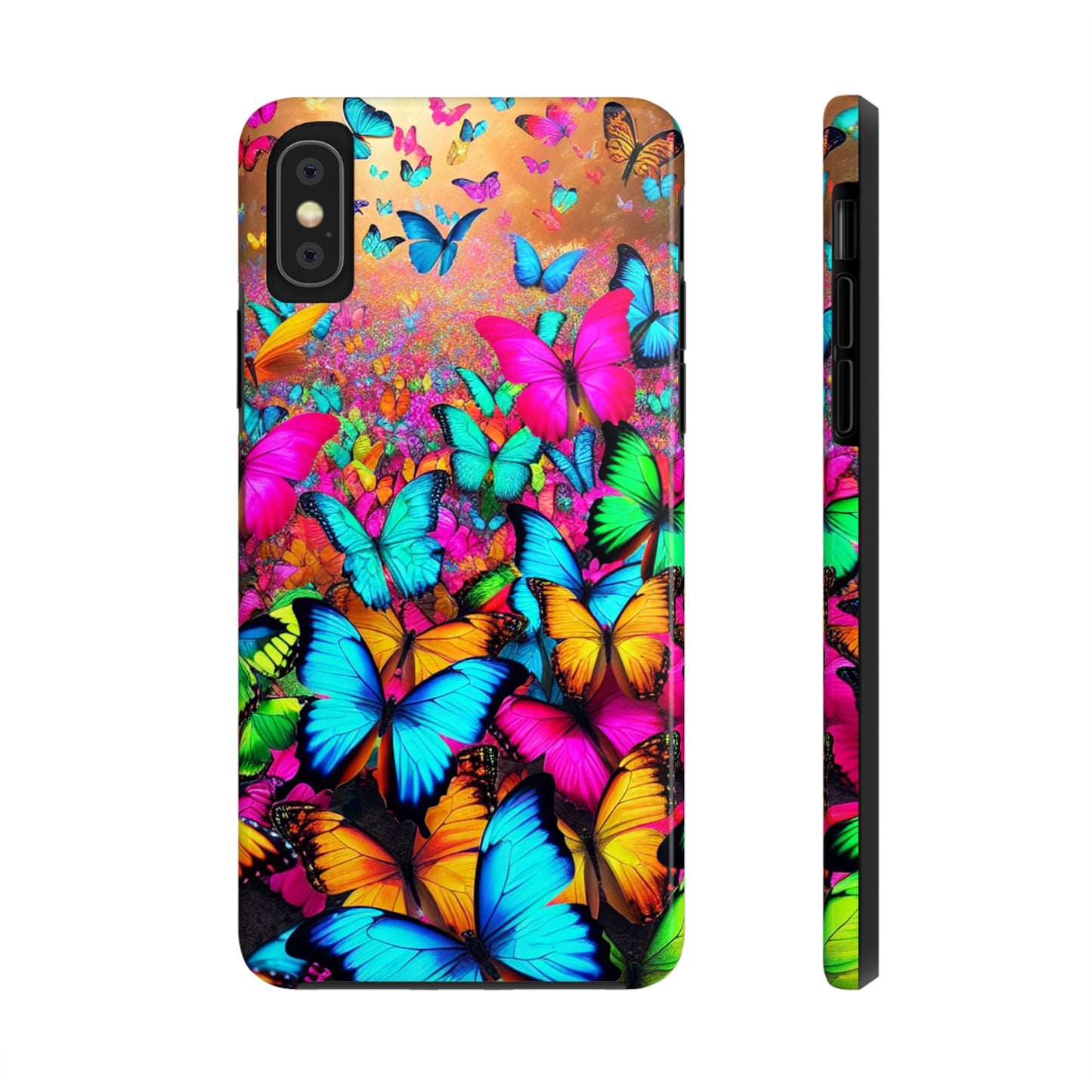 "Neonardie's Dreamscape" NEON Butterflies Tough Phone Case