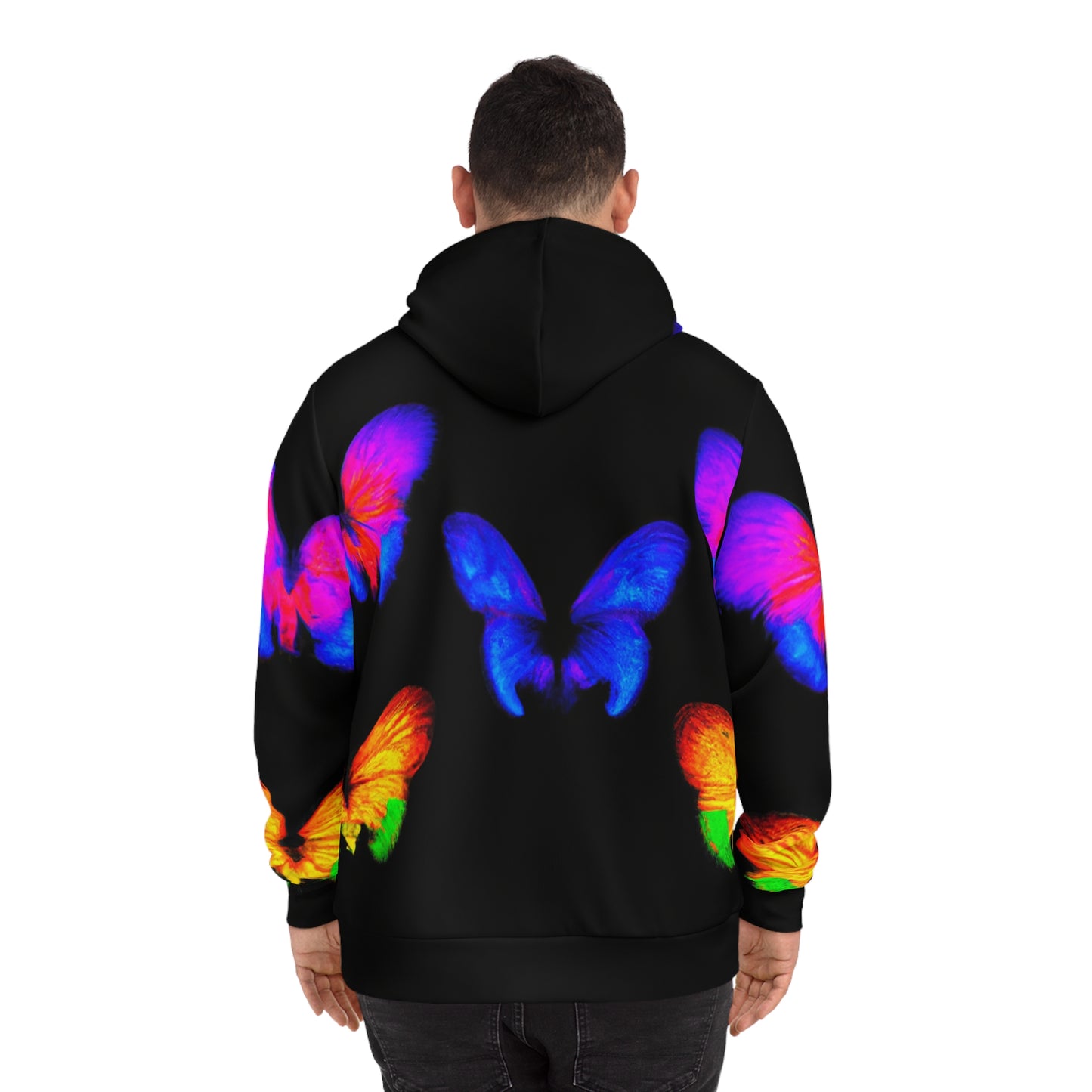 "Aurora Flutter" - Butterflies AOP Hoodie