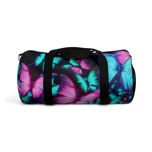 "Butterfly Bouquet" - Neon Butterflies Duffle Bag