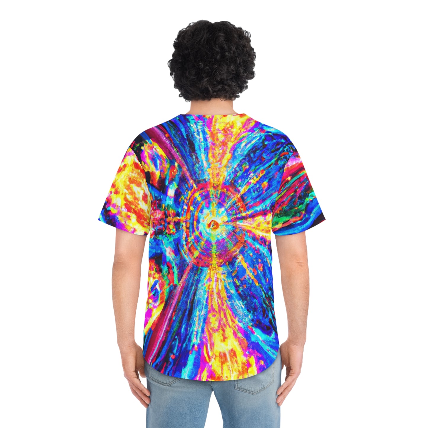 Neon Infinity Bombastitude. Trippy Infinity Patterns Mens Jersey