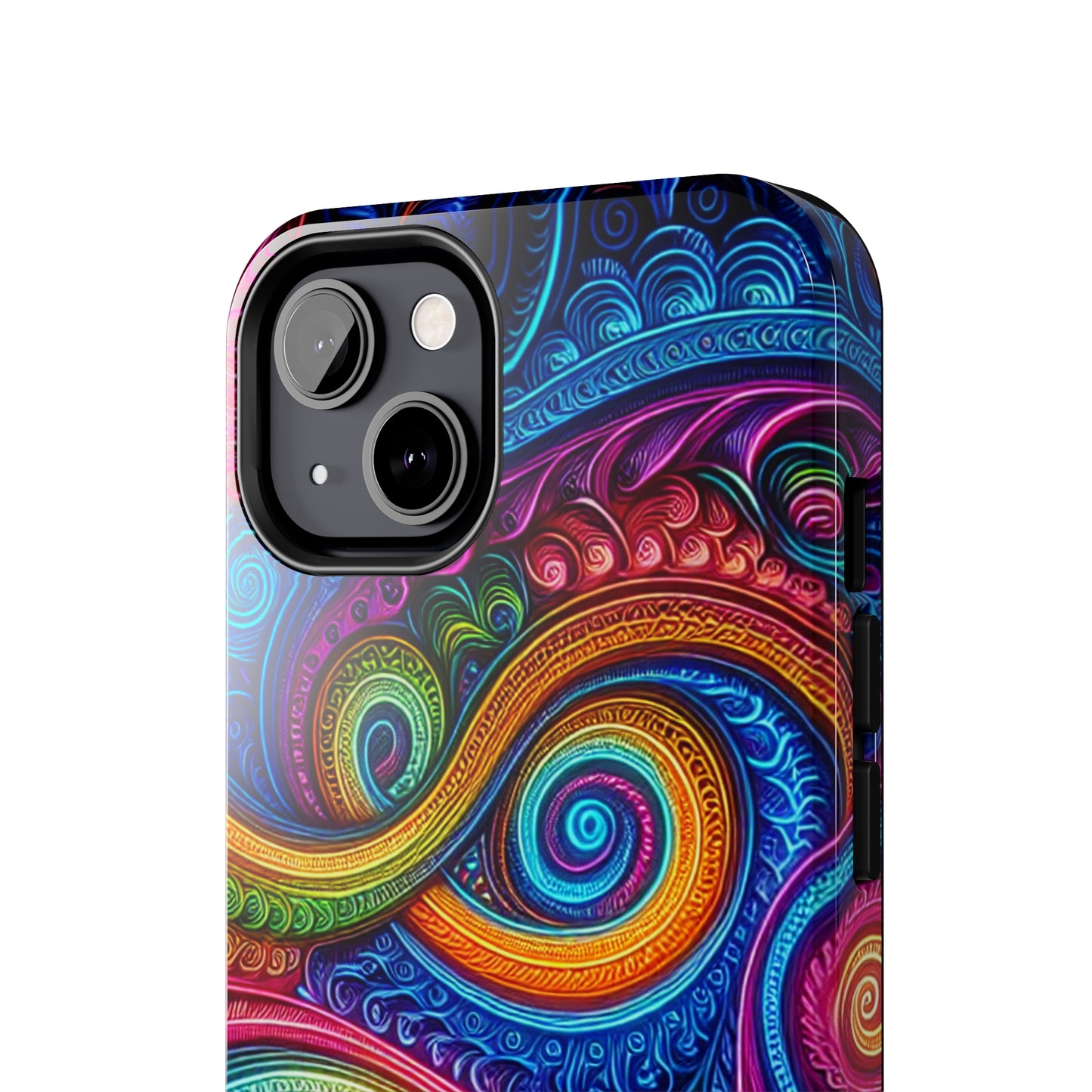 Neon Infinity Illusionz. Trippy Infinity Patterns Tough Phone Case