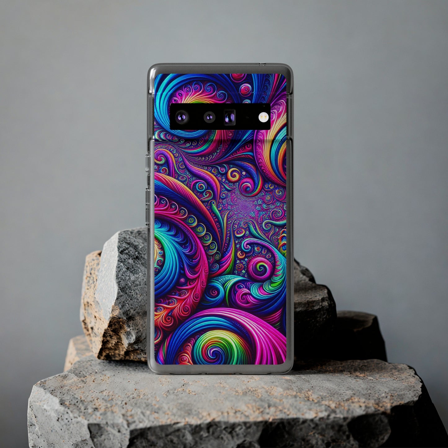 "VibranTrip Neonfinity" Infinity Patterns Art Polycarbonate Phone Case