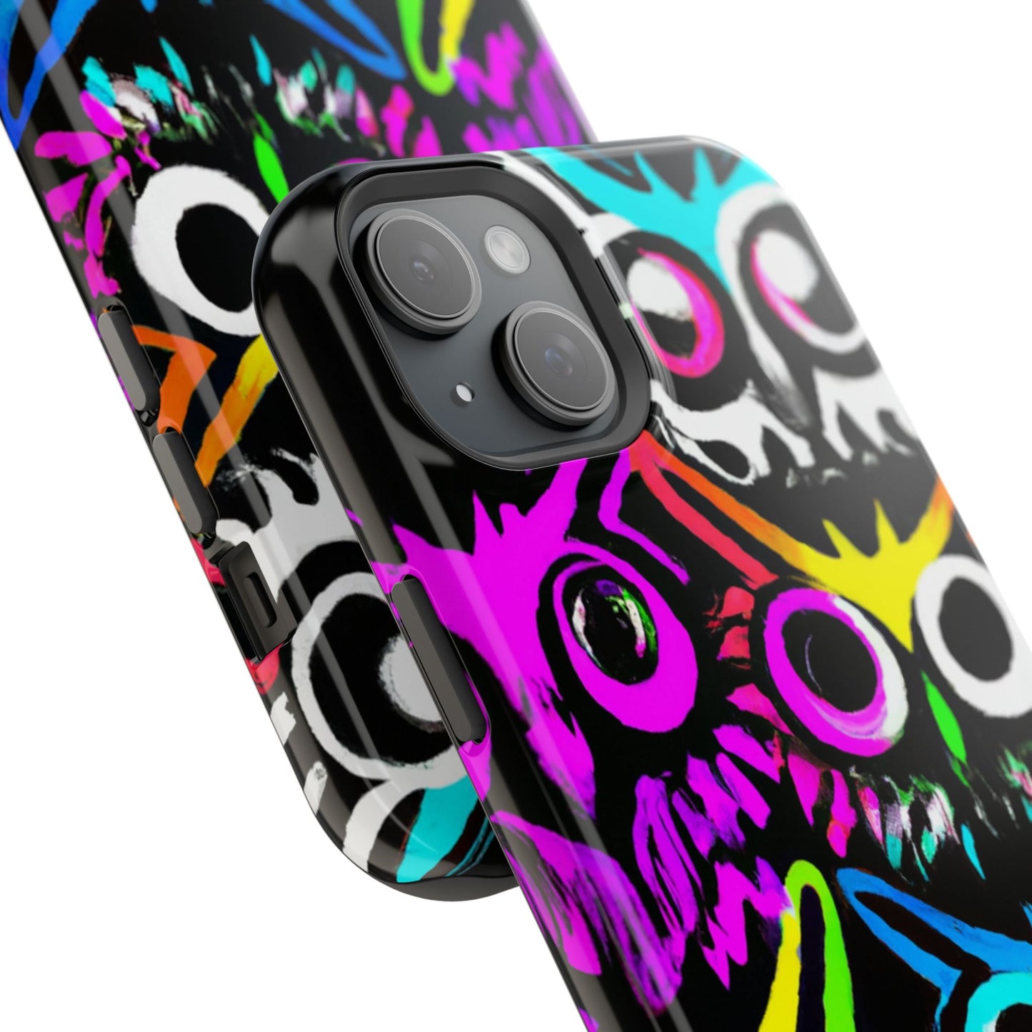 TDB iPhone Magnetic Tough Case - Psychedelic Rave Owl Design